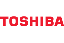 Логотип Toshiba — японского бренда, известного своими инновациями в области электроники и бытовой техники, включая энергоэффективные кондиционеры.